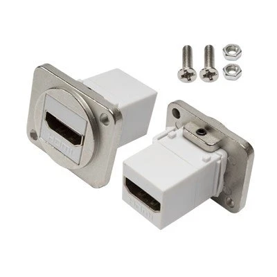 Gniazdo HDMI do montażu na panelu w kształcie litery D Adapter złącza interfejsu danych