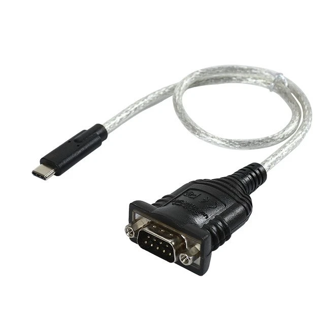 Kabel USB C męski na DB9 męski RS232