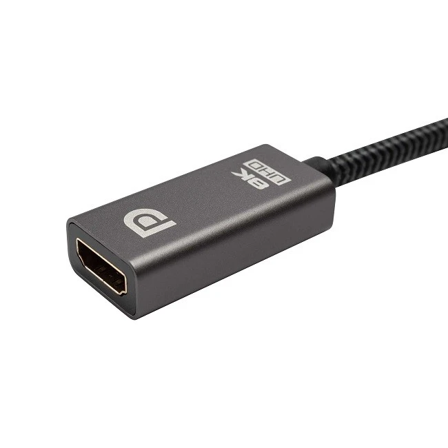 8K DisplayPort 1.4A Male To HDMI 2.1 Female Converter Cable