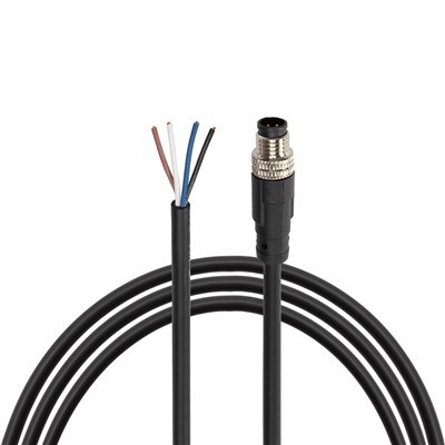 M12 męskie 4-pinowe złącze czujnika gniazdo lotnicze kabel elektryczny do sterowania automatyką przemysłową, moduł magistrali polowej, sieć urządzeń