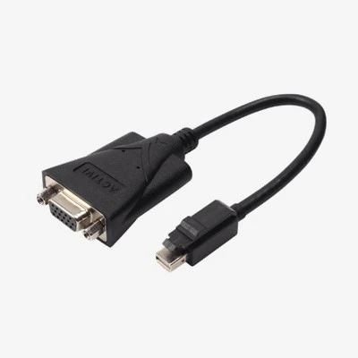 Mini Displayport męski z zatrzaskiem na żeński konwerter VGA