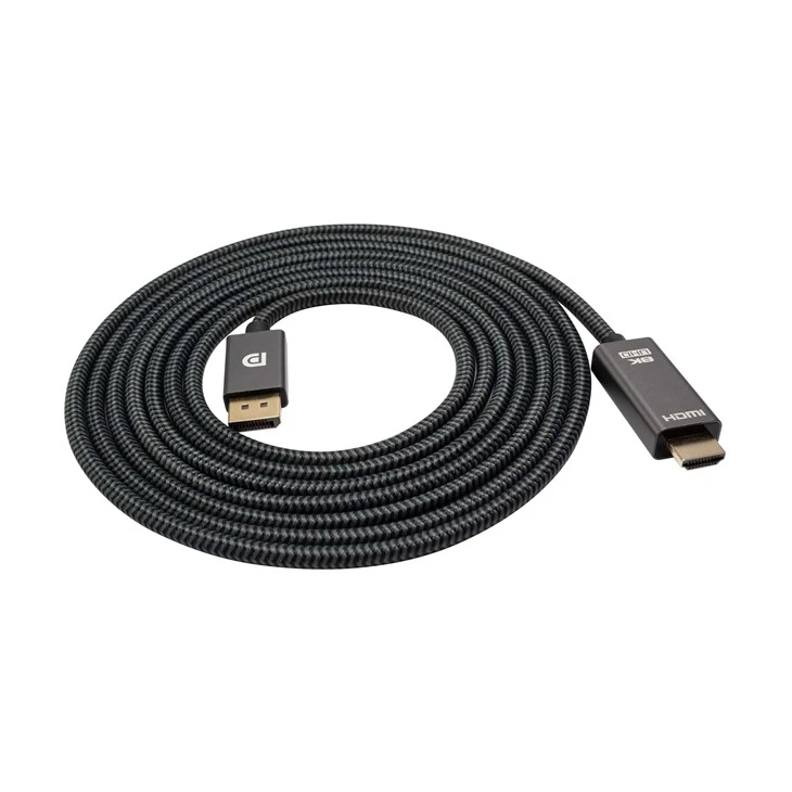 8K DisplayPort 1.4 Male To HDMI 2.1 Male Cable For Projector, Monitor, Desktop