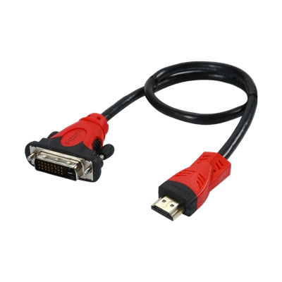 Krótki kabel adaptera HDMI do DVI